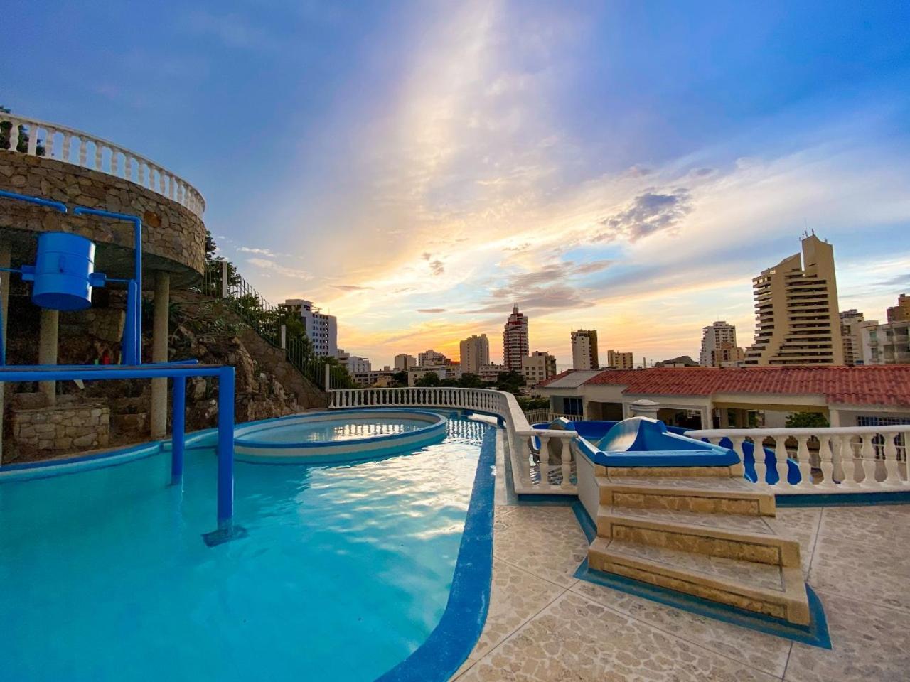 Hotel Cabanas Villa Roca, Rodadero Santa Marta  Bagian luar foto